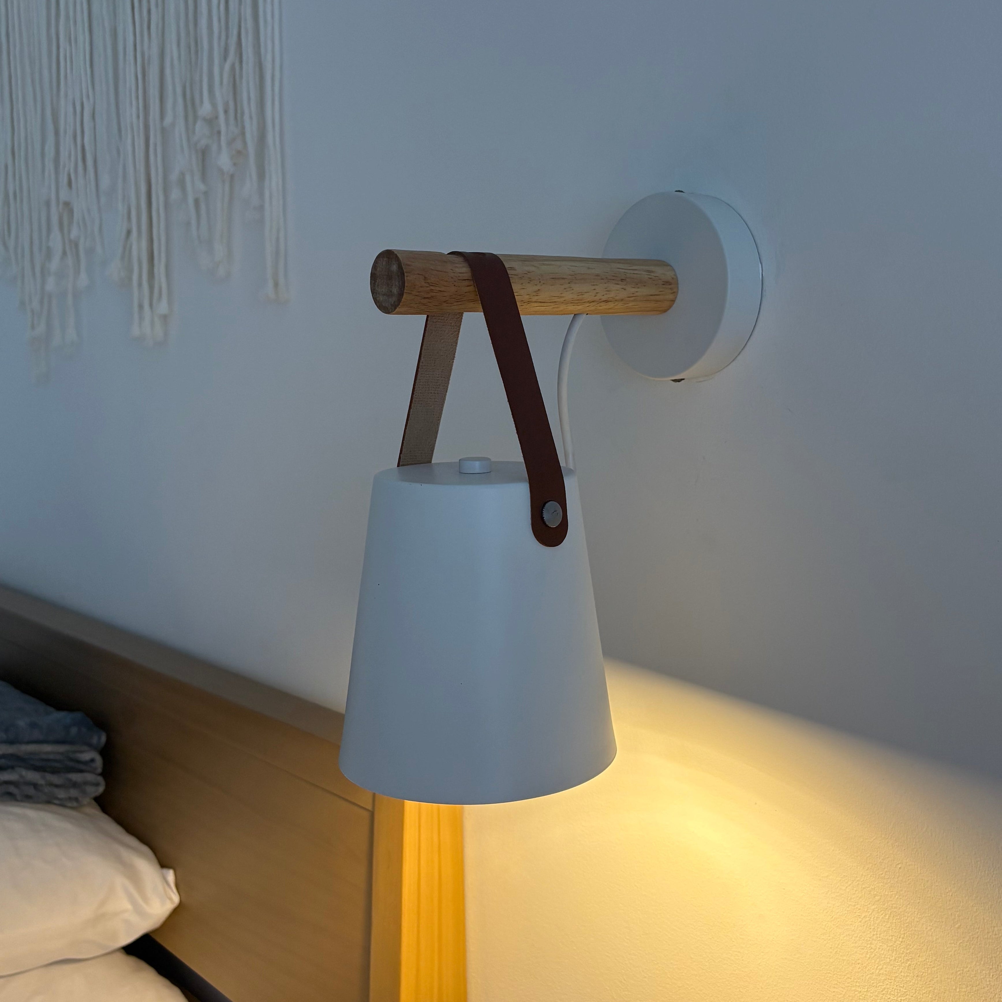 Bedside Wall Lamp Wood