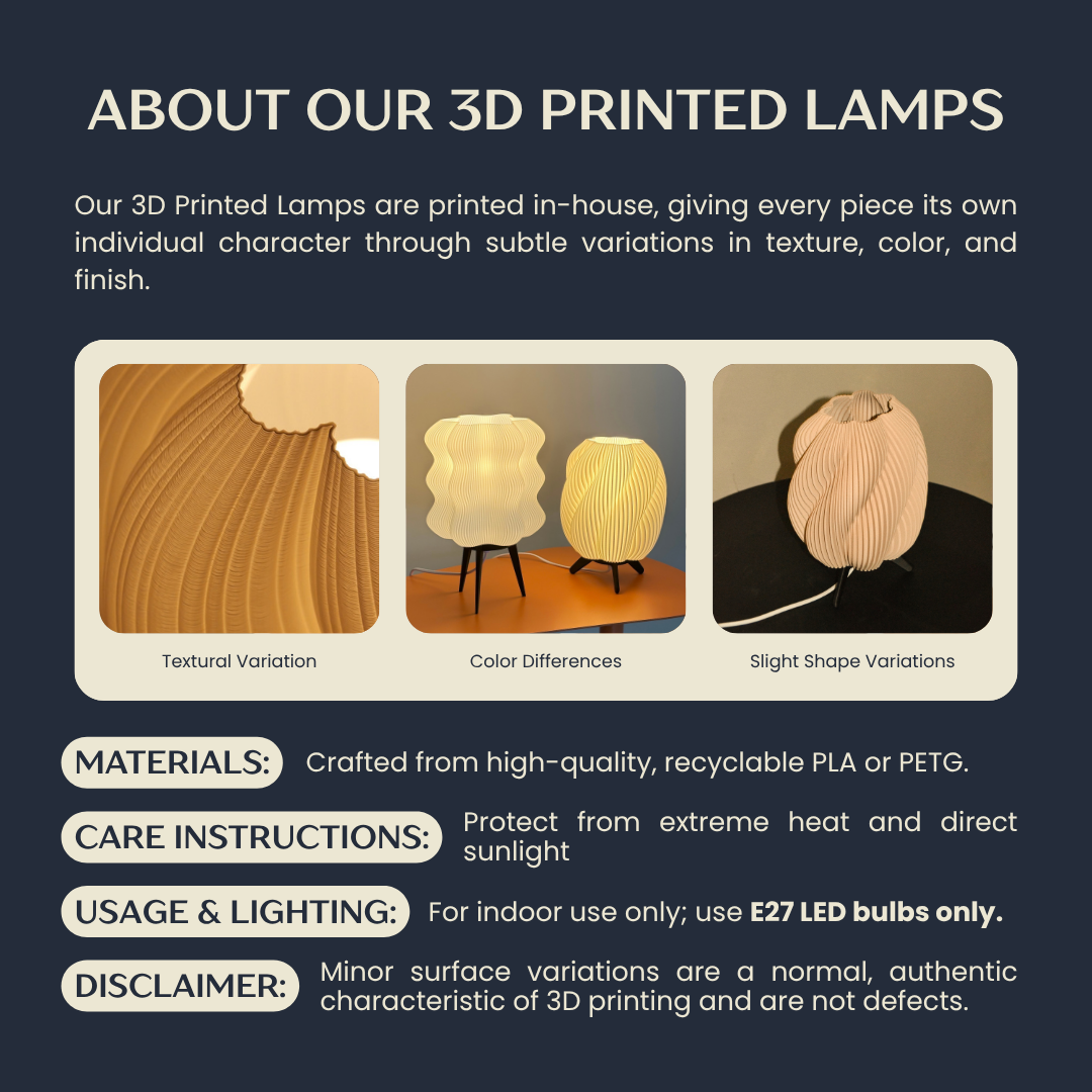 Sora 3D Printed Lamp