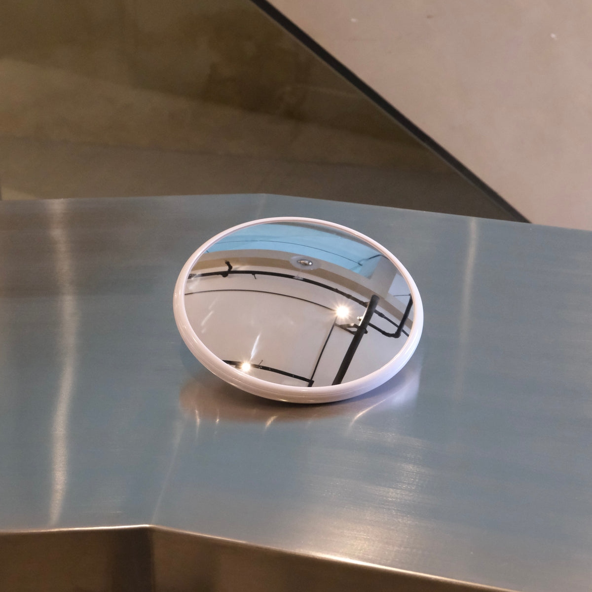 Round Mirror White