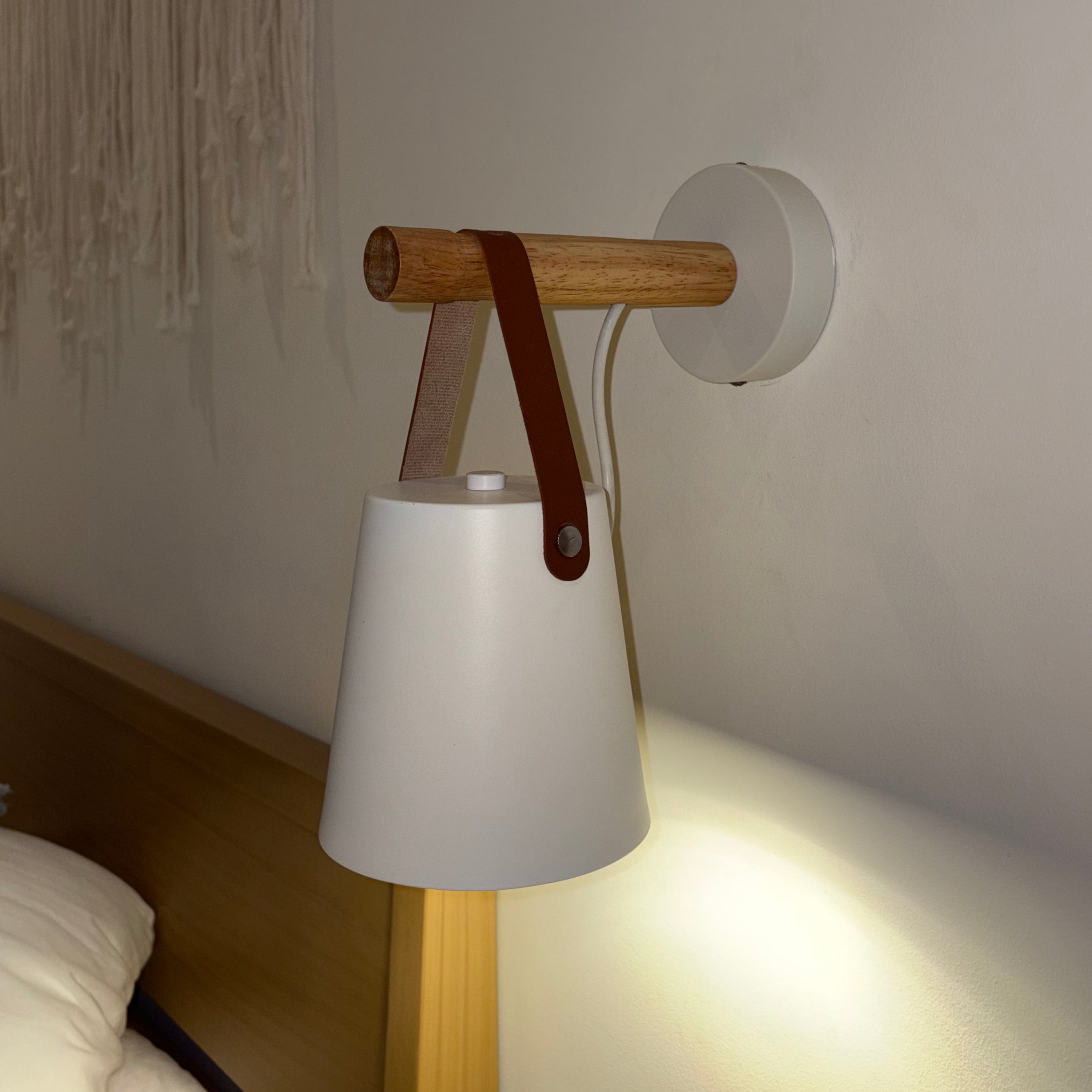 Bedside Wall Lamp Wood