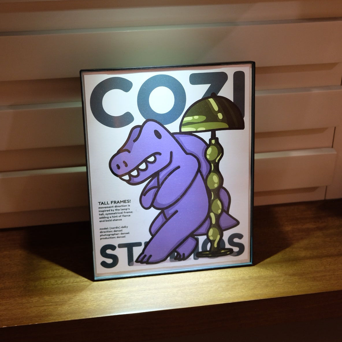 Dilly Dally A4 Framed Print