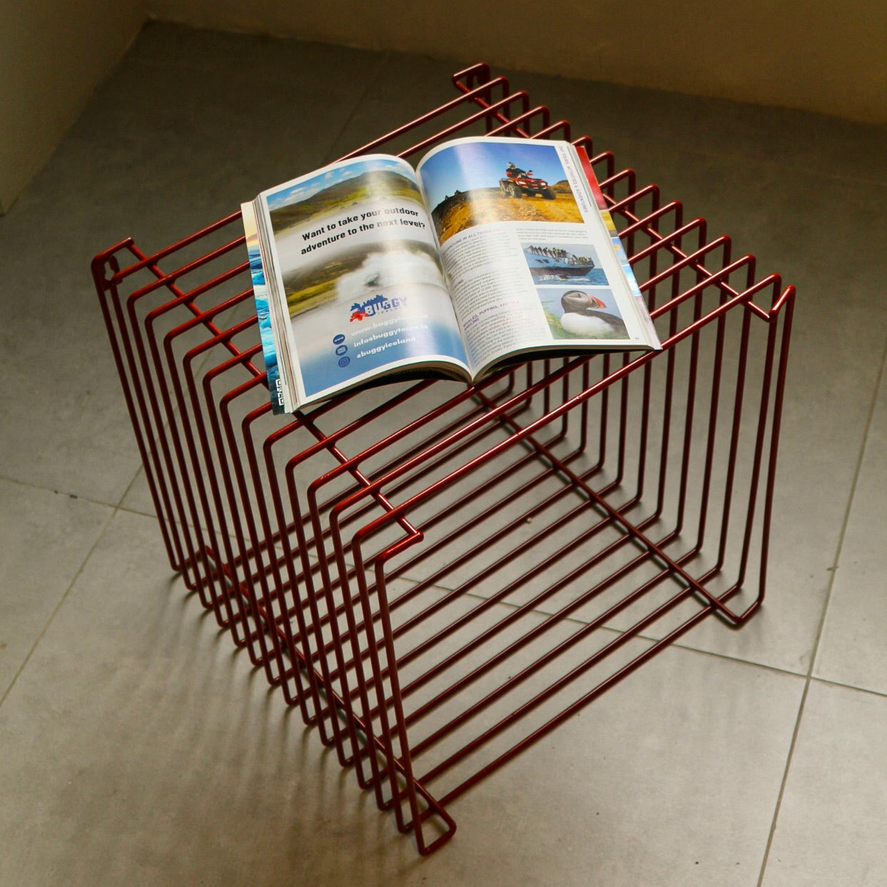 Elena Wire Shelf Side Table