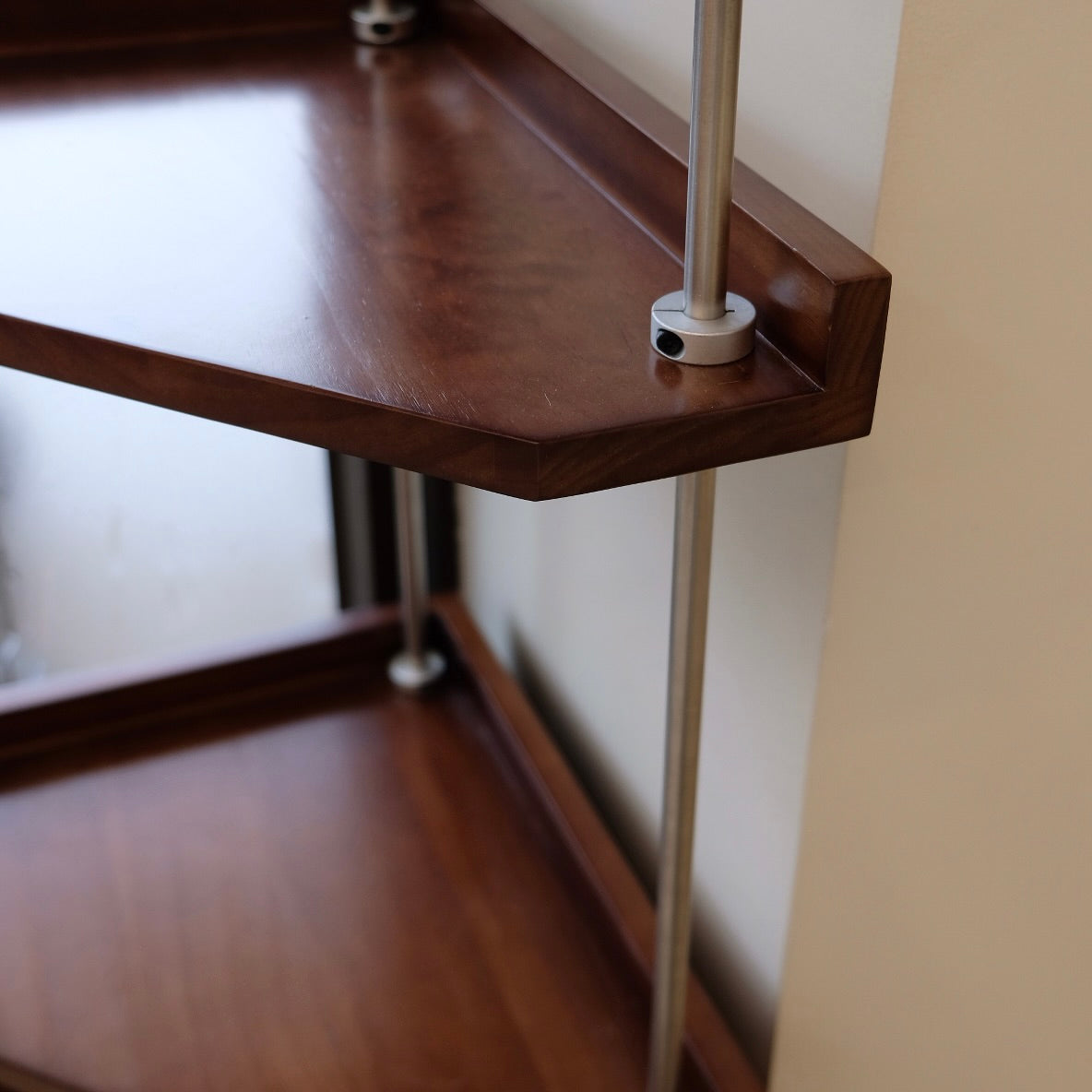 Adie Corner Shelf Dark Brown
