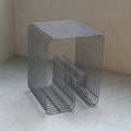 Wavy Wire Shelf Side Table