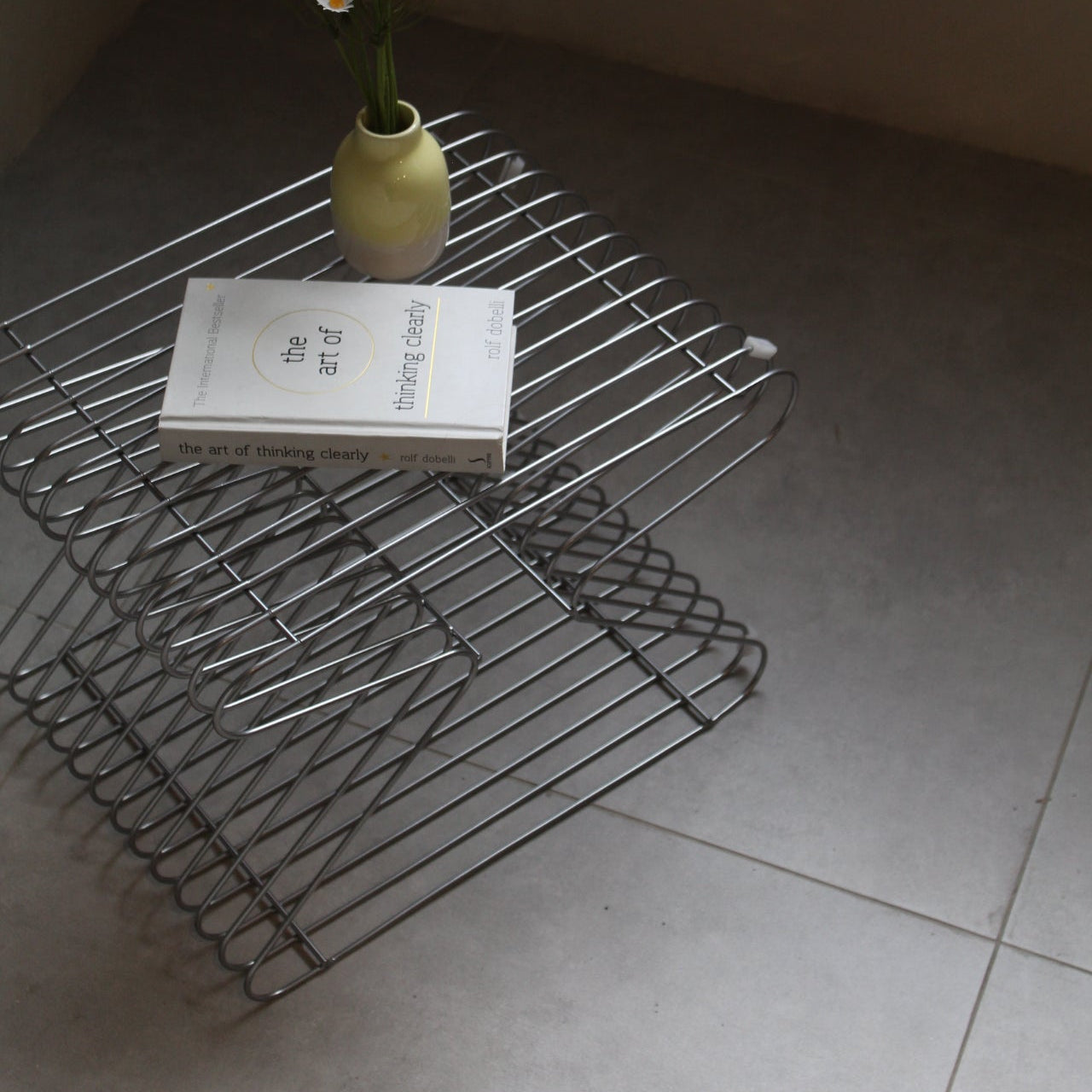 Hex Wire Shelf Side Table