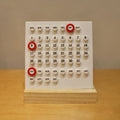 Mini White Calendar